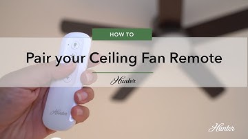 How to Pair Your Hunter Fan Remote #ceilingfan