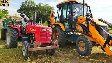 Mahindra 585 Di tractor fully loaded trolley by JCP 3DX Machine | Tractor and JCP videos | CFV