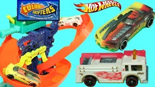 Hot Wheels Color Shifters Cars Barbaric and Firetruck Fire Eater in the Color Splash Science Lab screenshot 4