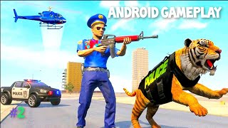 Police Tiger Simulator chase criminals and gangsters - Android GamePlay #2 screenshot 4