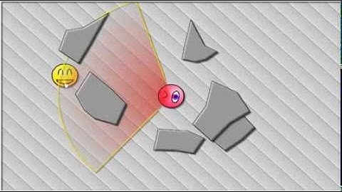Daedalus Lib demo - field of view in dynamic environment