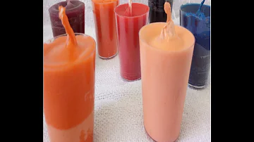 Como fazer velas Aromaticas com giz de cera?
