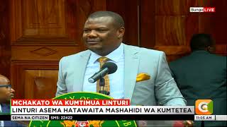 Why MP Jack Wamboka want CS Linturi impeached