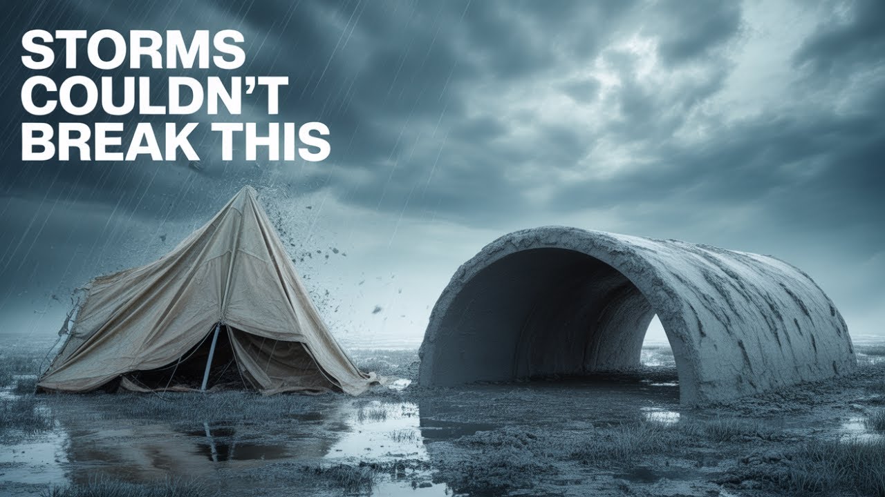 Забудьте о палатках — это убежище времен Второй мировой войны выдержало штормы в Северном море.