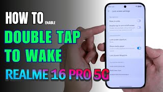 How to double tap to screen On and  Off Realme 16 Pro 5G screenshot 5