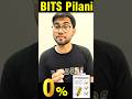 BITS Pilani Review in One Minute | Pros &amp; Cons | IIT Motivation #shorts #bitspilani #bitsat