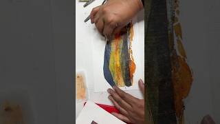 What Happens When You Collage on a Gelli Plate #shorts #art #mixedmedia