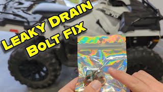 How to Fix a Stripped Leaking Oil Drain Bolt | Polaris Sportsman 570 Build