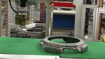 Automated handling of workpieces - HS-6-2000 for unloading a conveyor belt