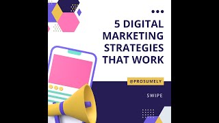 5 digital marketing strategies that work
