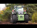 Forstwirtschaft Traktor Fendt 942 Vario &amp; FAE Forstmulcher Landschaftspflege in der Lüneburger Heide