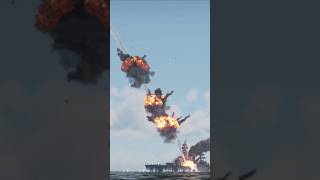 Anti Ship Missile strike destroys Battleship #missile #ship #destroy #navy #combat #sim #strike #war