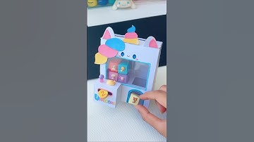 DIY Unicorn Vending machine🦄 #shorts #tonniartandcraft #love #art #diy