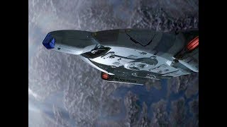 U.s.s. Defiant In Orbit