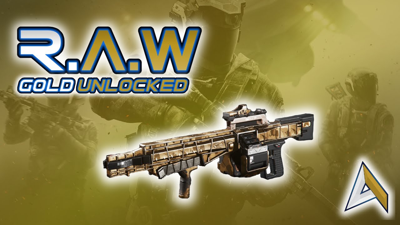 AngelX unlocks Gold camo for RAW LMG | Call of duty Infinite Warfare