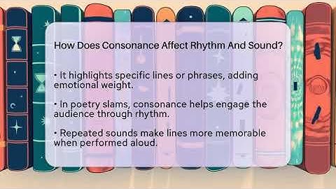 How Does Consonance Affect Rhythm And Sound? - The Prose Path