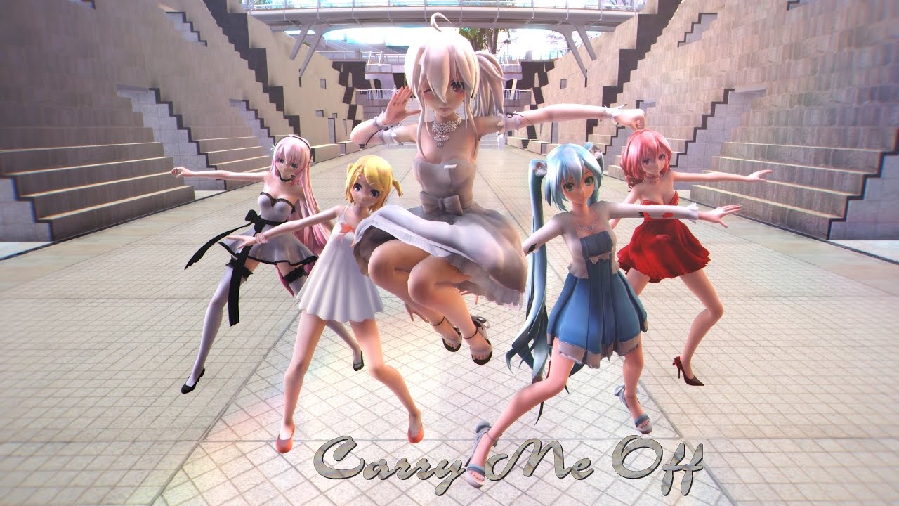 [MMD] Haku.Teto.Luka.Miku.Rin  - Carry me off  [4KUHD60FPS][Eng Sub]