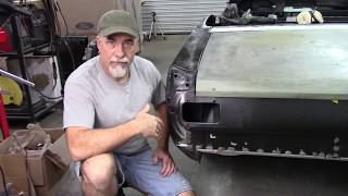 Mustang quarter panel extension fitment. Brooklyn Pony part 23