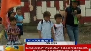 BT: Ilang estudyanteng nasalanta ng bagyo, balik-eskwela kahit mahirap ang sitwasyon