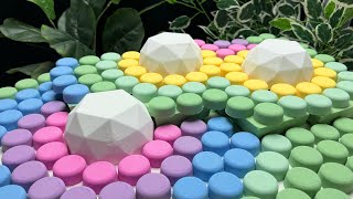 ASMR baking soda | Circles of dragees 