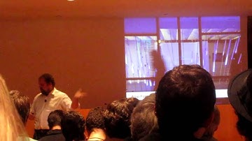 Massimo Banzi speaking at Mozzila Drumbeat in Barcelona