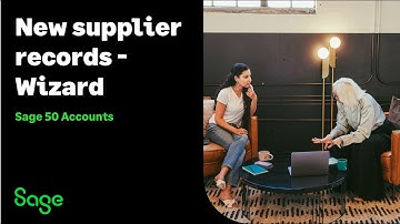 Sage 50 Accounts (UK): New supplier records via the wizard option