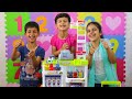 يوسف يبيع عصائر في ماكينة الحلويات !! Vending Machine Kids Toy