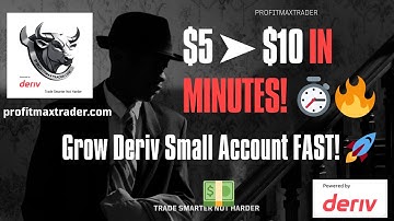 ✅ Flip $5 to $10 Fast on Deriv with EO SmartBot 🚀💵