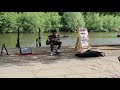 Peace Pipe - 8 year old busking on guitar / Chester river boats / surprised everyone with talent.