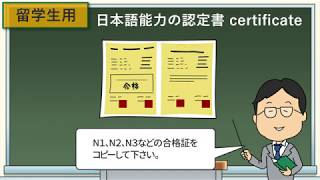 出願書類の説明