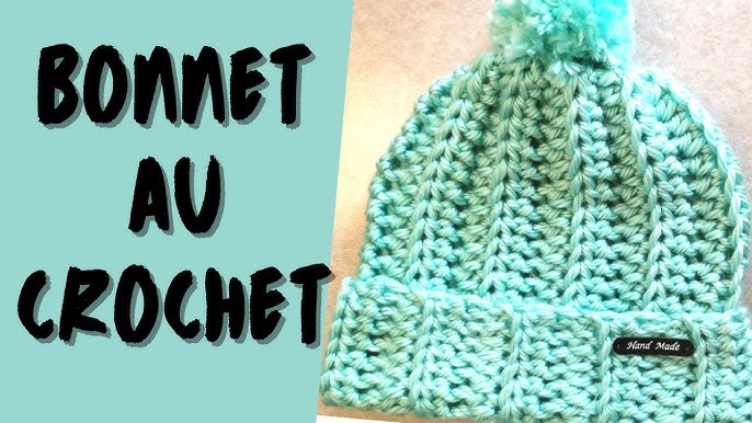 Tuto myboshi bonnet enfant denim au tricot