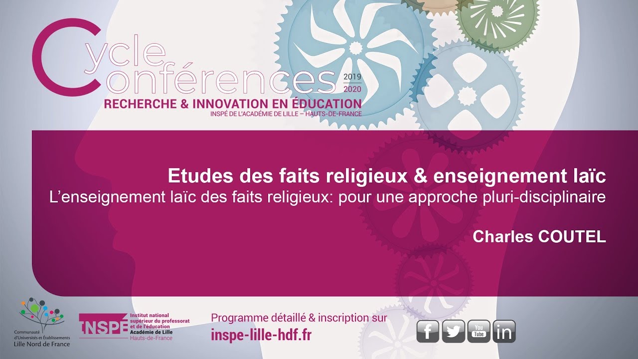 Page De Garde Enseignement Religieux Charles COUTEL - Etudes des faits religieux & enseignement laïc - YouTube