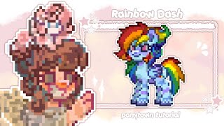 Pony Town Rainbow Dash Tutorial Mlpfim By Szha