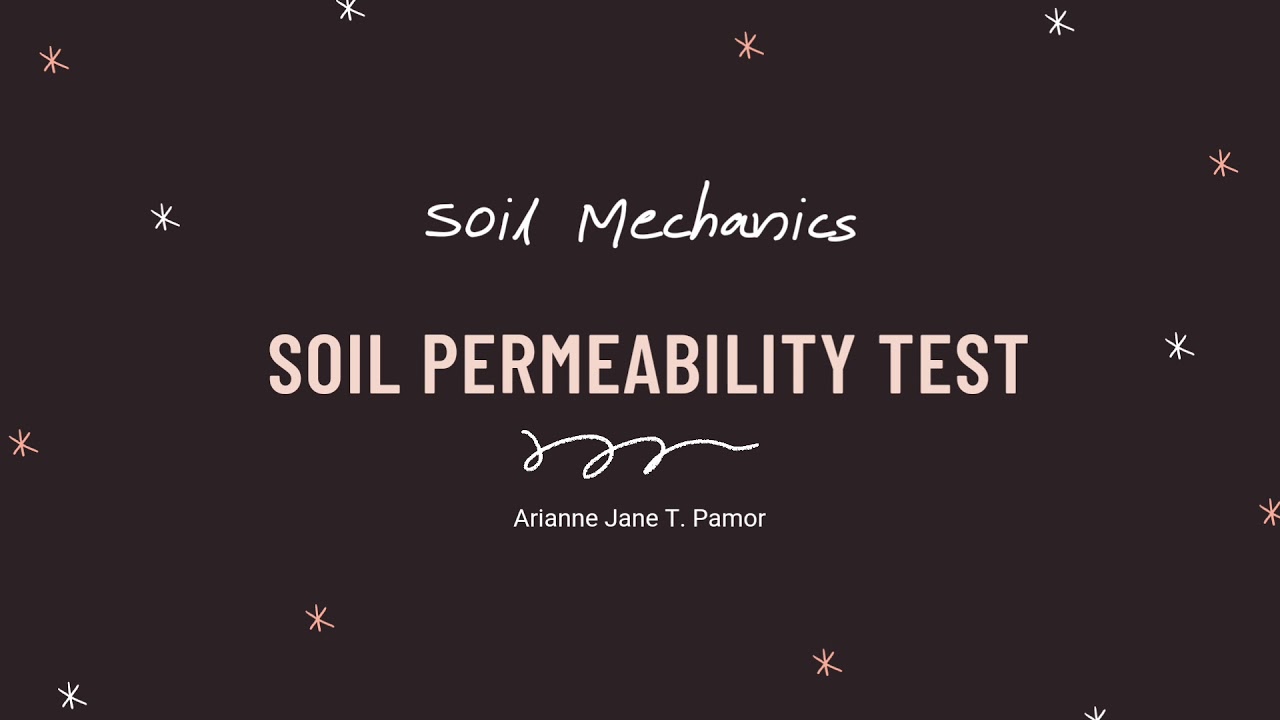 Soil Permeability Test (SOIL MECHANICS)