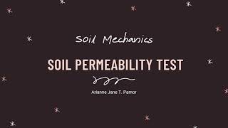 Soil Permeability Test (SOIL MECHANICS)#engineering #laboratory #science