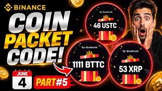 BTTC & XRP Free Reward 🔥 Binance Red Packet Code Today | June 4 part#4