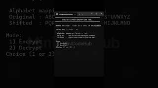 Build a Caesar Cipher Encryption Tool using C++. #CPlusPlus #CPP