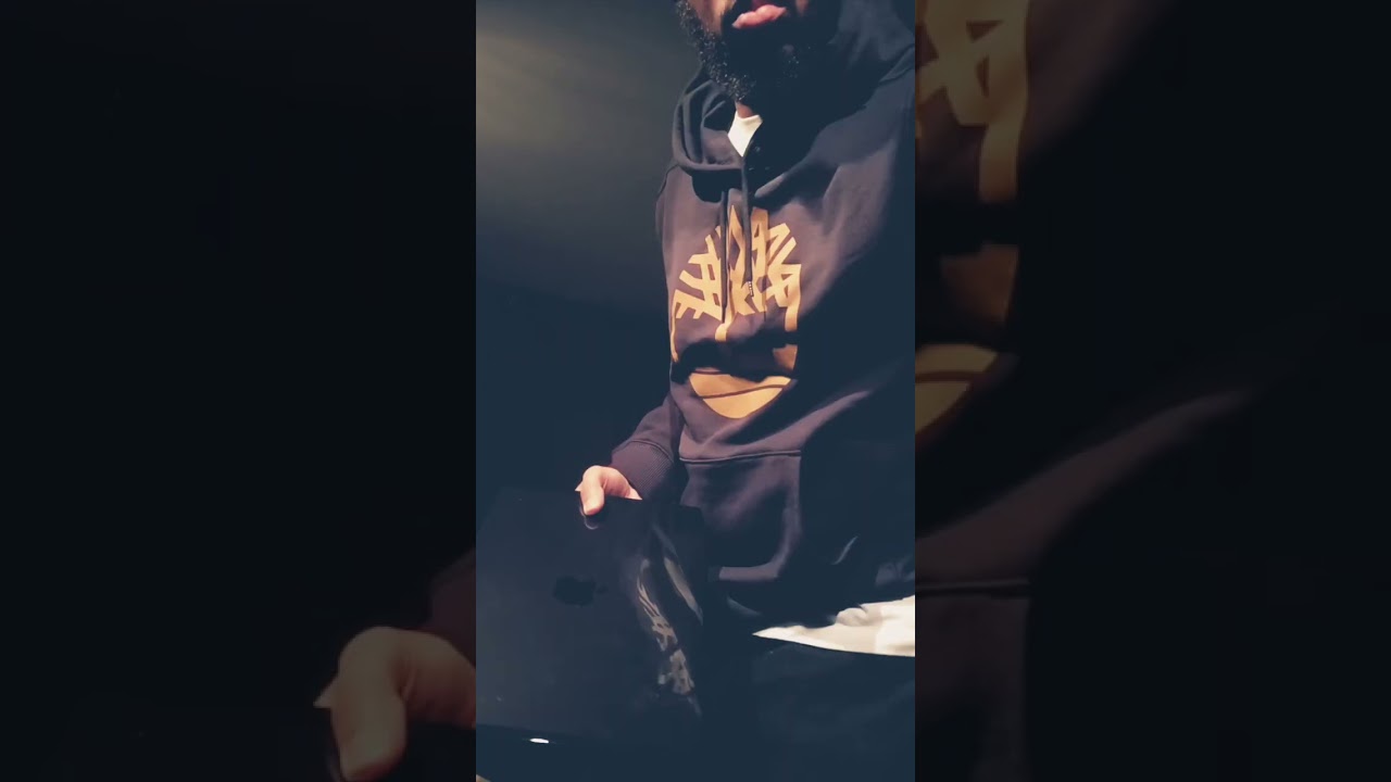 Setting up a beat making session.