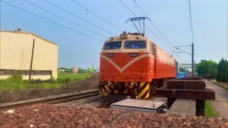 110/4/4  清明連假台鐵5586次加班復興號高速通過柳營站北方  本務E209
