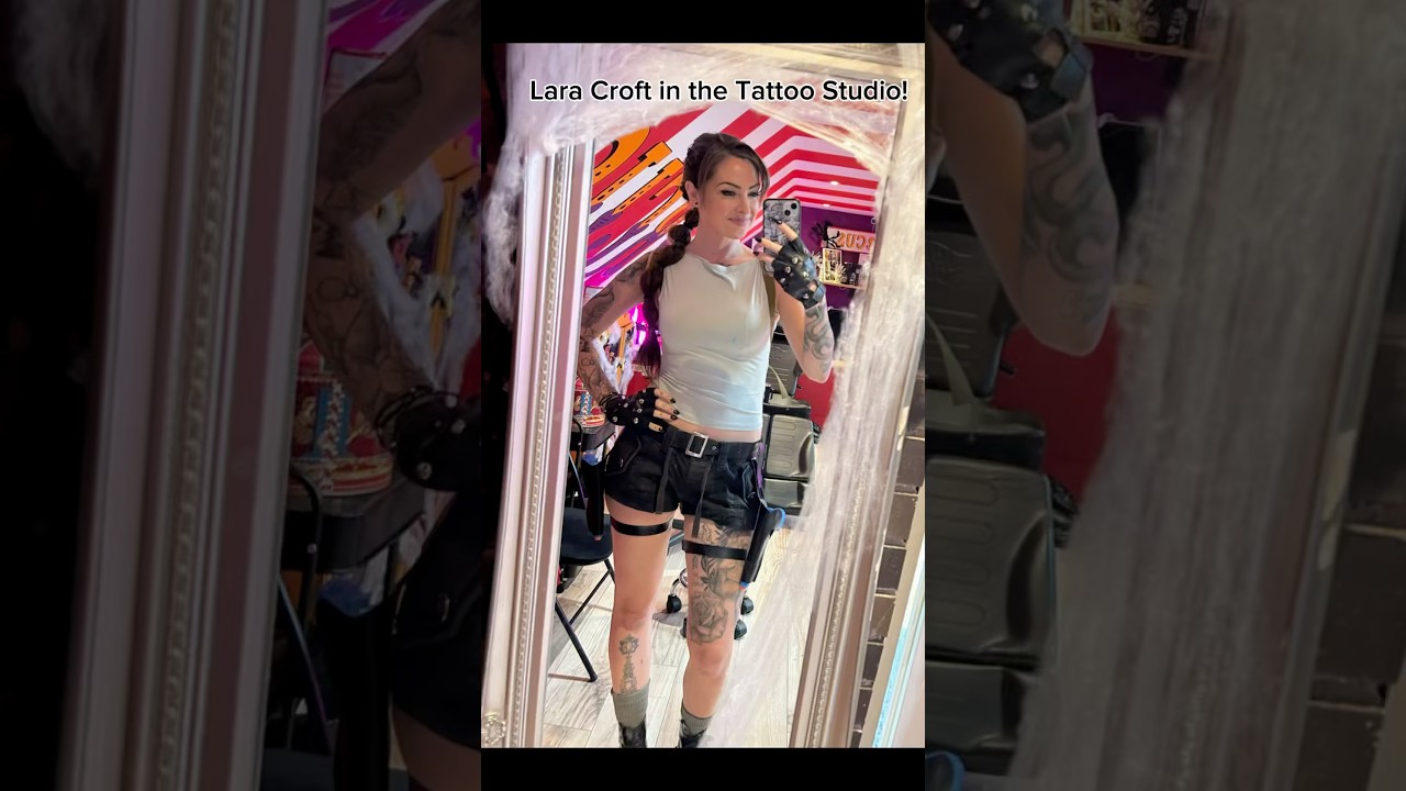 Tomb Raider…Lara Croft, the ultimate heroine of gaming demonstrating her classic skills and poise