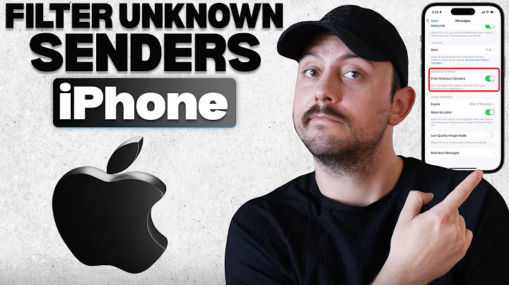 How to Filter Unknown Senders in Messages on iPhone (Stop Spam Texts Fast!)