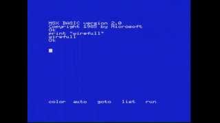 MSX2 Mitsubishi ML-G1 booting holding DEL key