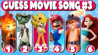Guess The Movie Song  Elemental  Netflix Puss In Boots  Super Mario Bros Sonic Ruby Gillman