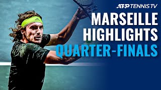 Medvedev Faces Sinner; Tsitsipas Eyes Semi-Final Spot | Marseille 2021 Quarter-Final Highlights