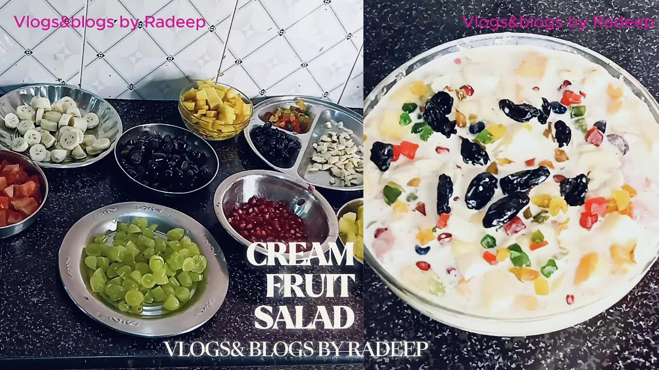 Fruit Cream Recipe | Cream Fruit Salad Recipe | How to make Fruit Cream with Amul Fresh Cream | Amul