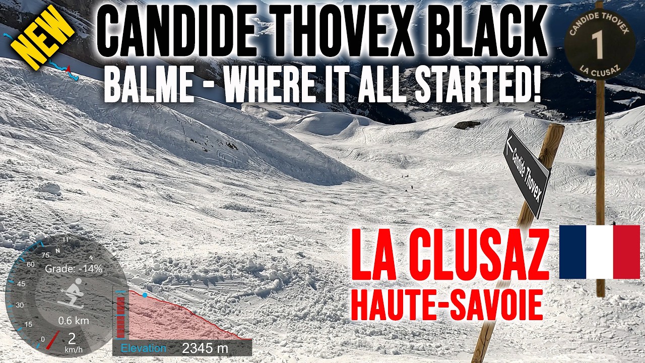 [4K] Skiing La Clusaz, New Candide Thovex Black - Balme - Where It All Started, France, GoPro HERO13