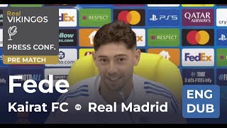 Fede Valverde | Kairat FC vs Real Madrid - English Dub UCL Pre-Match Press Conference 2025