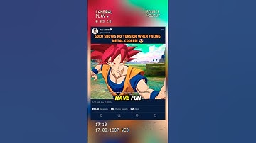 Goku Shows No Tension When Facing Metal Cooler! 😎 #sparkingzero #crashout #knockout