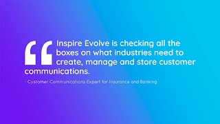 Quadient Inspire Evolve - Insurance
