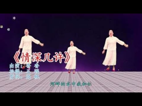 DJ活力广场舞《情深几许》舞蹈时尚欢快，动作简单易学！